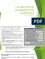 MRP (Planeción de Requerimiento de Materiales