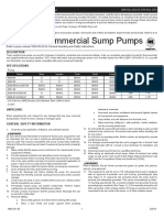 Industrial/Commercial Sump Pumps: Description
