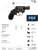 Taurus RT 605 .357 Mag revolver especificações