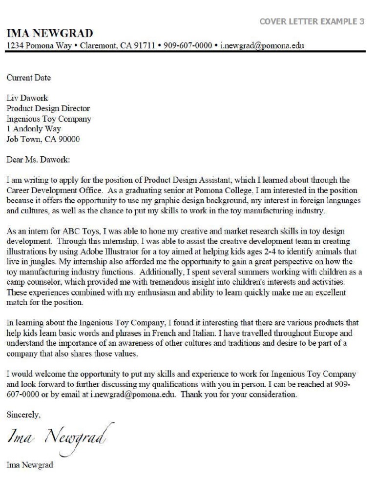 Cdo Cover Letter 3 | PDF | Career & Growth | Art