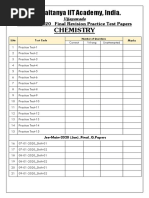 JEE-Main-2020 - Chemistry - Final Revision Practice Test Paperssssssssssssssssssssssssssssssssssssssssssssssssss