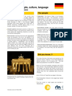 Germany - People, Culture, Language: A Guide For Businesses The Country The People