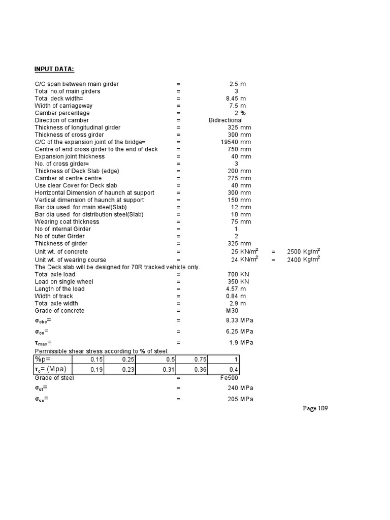 PART 6 Deck Slab Design PDF Bending Classical Mechanics