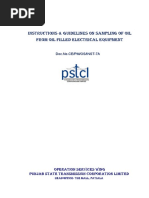 Instructions & Guidelines On Sampling of Oil From Oil Filled Electrical Equipment