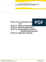 D.S.2. The Institution Has Incentives For: D.S.2.1. Paper Presentations D.S.2.2. Journal Publication D.S.2.3. Outstanding Research Related Performance D.S.2.4. Patented Outputs