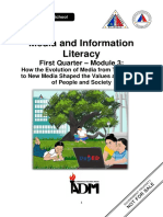 Media and Information Literacy: First Quarter - Module 3