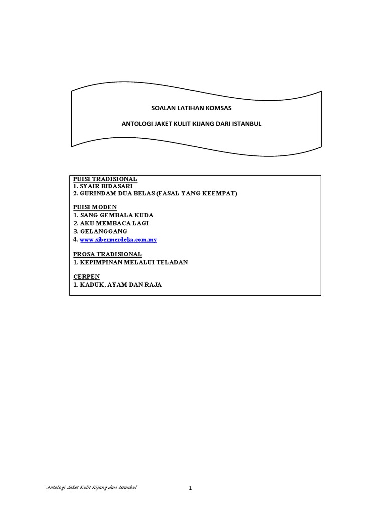 ANTOLOGI  PDF