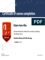 Certificate PDF