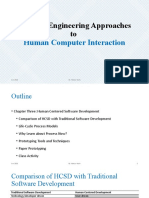 Software Engineering Approaches To: Human Computer Interaction