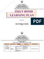 Weekly Home Learning Plan: Department of Education