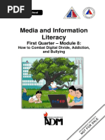 Media and Information Literacy: First Quarter - Module 8