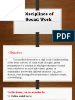 Disciplines of Social Work