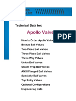 Apollo Valves: Technical Data For