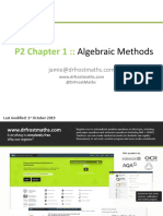 P2 Chapter 1::: Algebraic Methods
