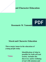 1 Character - Moral Education