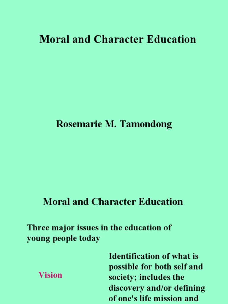 Enhancing Moral Education in Schools | PDF | Morality | Adolescence
