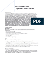 TEP4525 - Industrial Process Engineering, Specialization Course