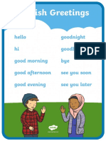 English Greetings Poster PDF