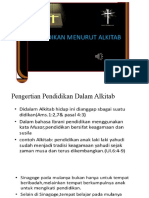 Bab 10 PENDIDIKAN MENURUT ALKITAB