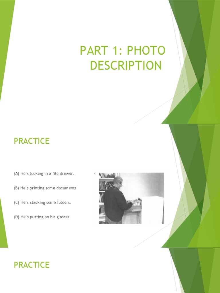 Photo Description Practice Exercises | PDF