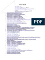 Lista de Agencias Gubernamentales Del ELA