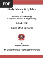 BTech Computer Science Engineering Syllabus PDF