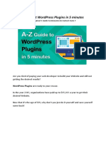 A-Z About WordPress Plugins in 5 Minutes