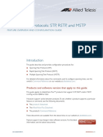 Spanning Tree Protocols: STP, RSTP, and MSTP: Feature Overview and Configuration Guide