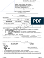 cargo ship radio certificate