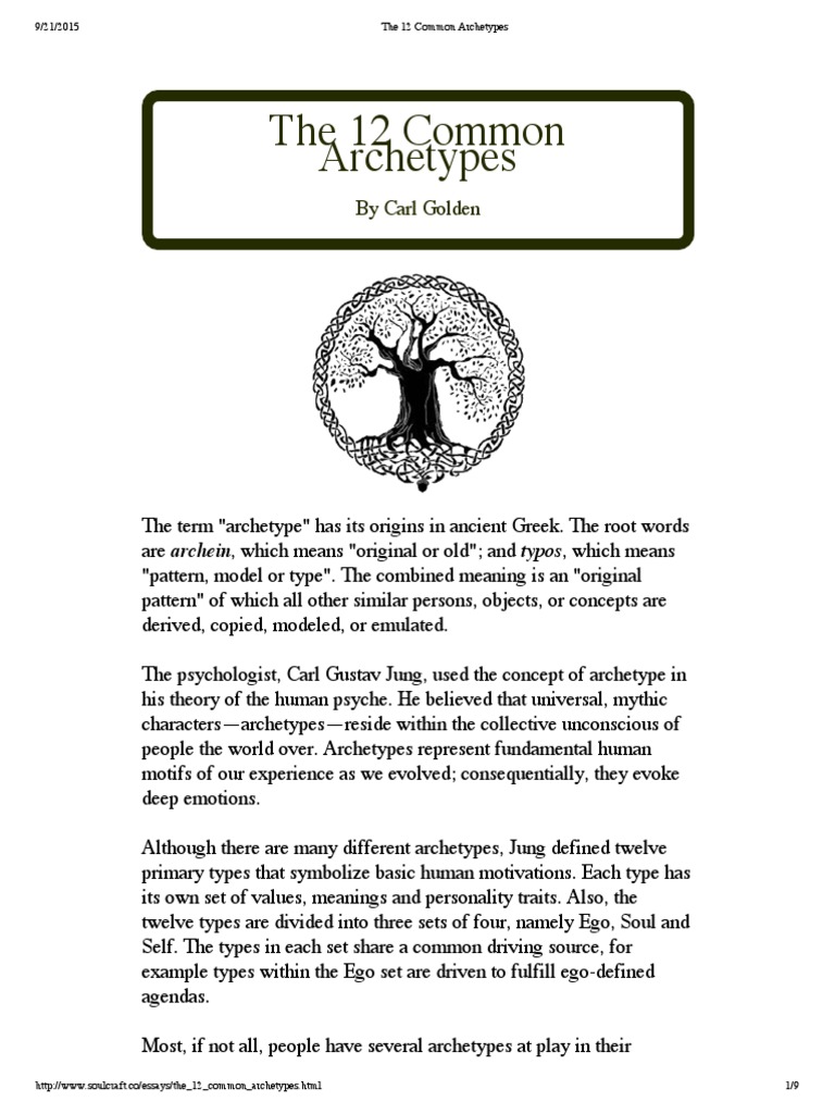 Understanding the 12 Archetypes | PDF | Hero | Archetype
