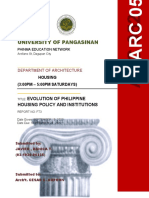 The Evolution of Philippine Housing Policy and Institution