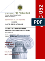 REPORT P3 - JAVIER, DANICA T. (The Evolution of Philippine Housing Policy and Institution)