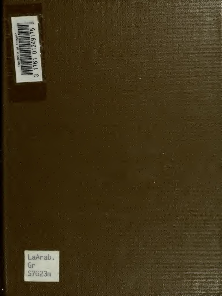 Manualofpalestinean Arabic-English (1909) | PDF | Adverb | Grammatical