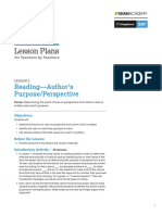 PDF - Official Sat Practice Lesson Plan Reading Author Purpose