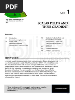 Scalar Fields and Their Gradient: Study Guide