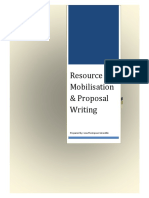 Resource Mobilization and Proposal Writing1