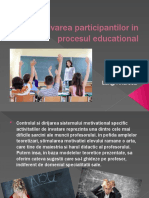 Motivarea Participantilor in Procesul Educational