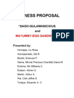 Business Proposal: "Sago-Gulamanicious and