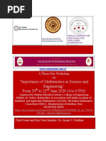 Importance of Maths 20-21-22 June 2020