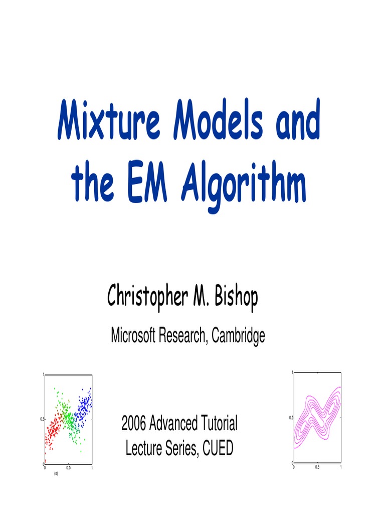 Mixture Models and EM Algorithm Explained | PDF | Normal Distribution ...