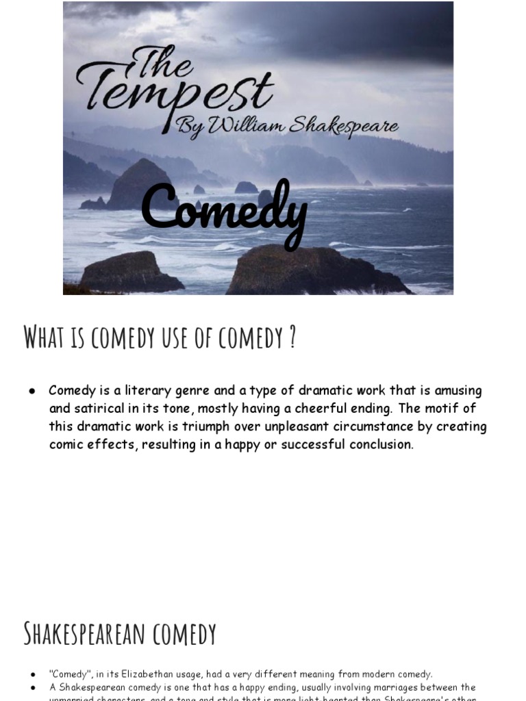 The Tempest PDF The Tempest Comedy