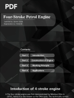 Four-Stroke Petrol Engine: Submited By: Aymen Gulzar Registeration No: 18-EE-88