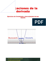 Aplicaciones de La Derivada Ejecicios