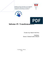 Informe 5 - Transformadores