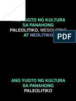 Paleolitiko, Mesolitiko at Neolitiko (Teaching Material)