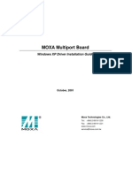 MOXA Multiport Board: Windows XP Driver Installation Guide