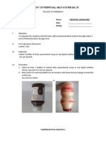 Laboratory Exercise 11 Leaker's Test