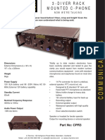 3 Diver Rack Mounted Comms