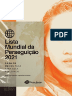 LIsta Mundial de Perseguição Ao Evangelho 2021