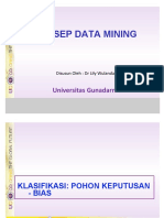 Konsep Data Mining: Universitas Gunadarma